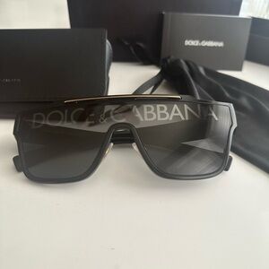 Dolce & Gabbana Black and Gold Sunglasses